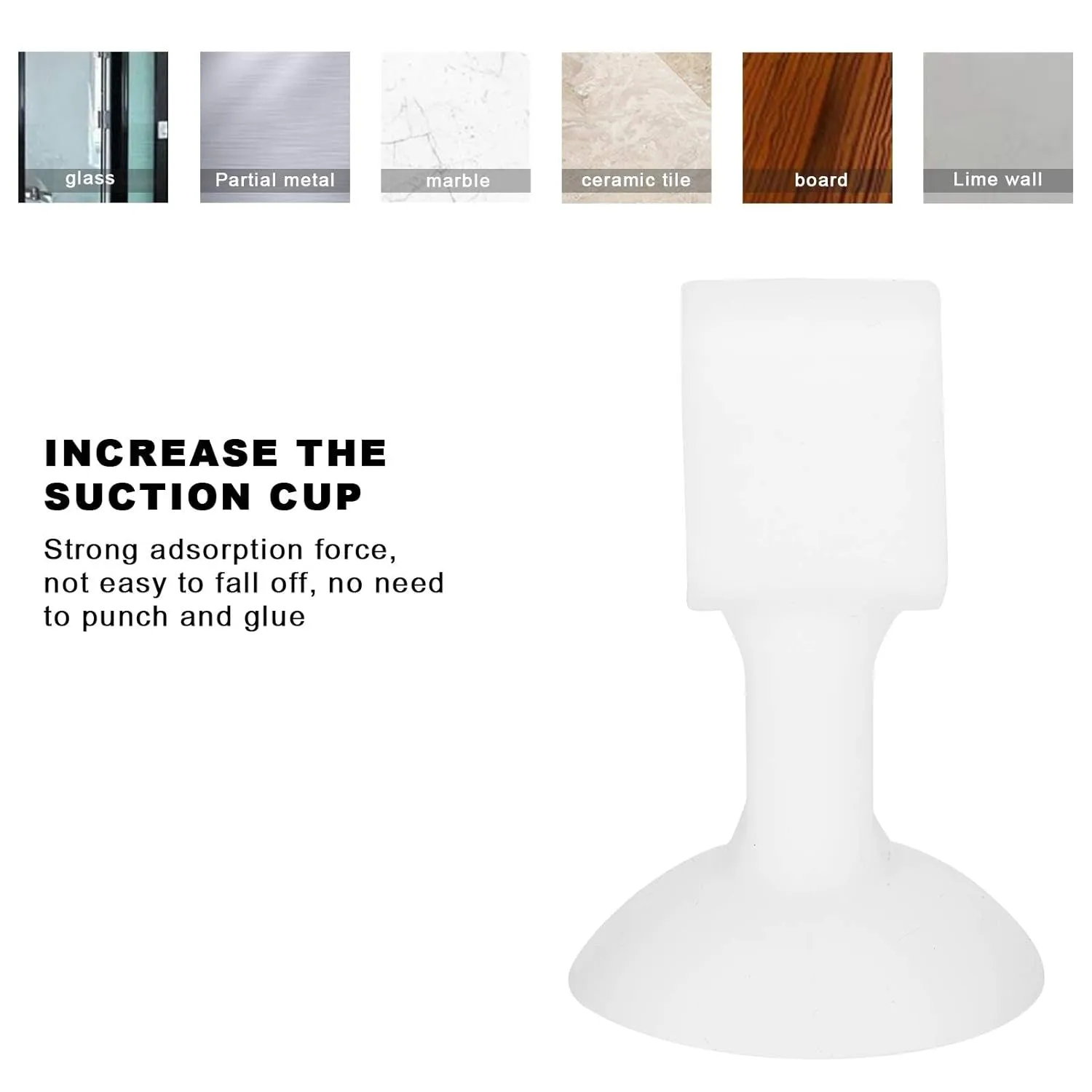 Self-Sucking Silicone Door Stopper (1 Pc / Mix Color)