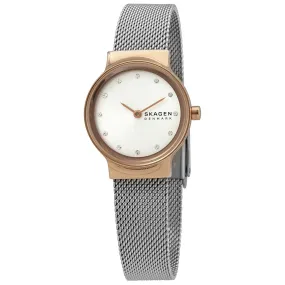 Skagen Freja Quartz Crystal Silver Dial Ladies Watch SKW2716