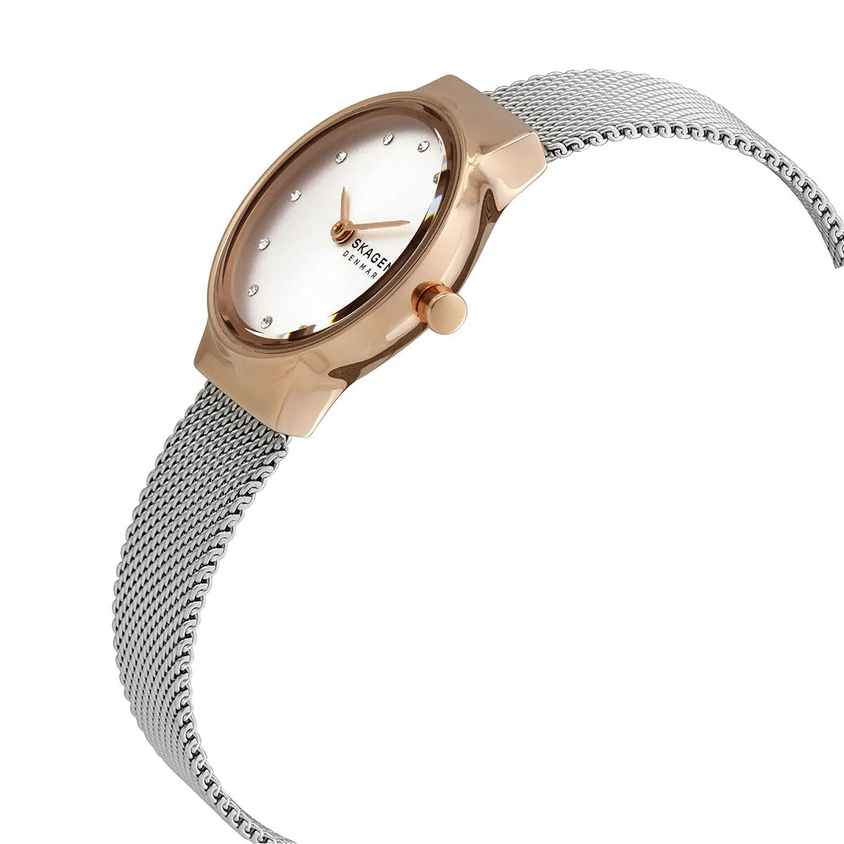Skagen Freja Quartz Crystal Silver Dial Ladies Watch SKW2716