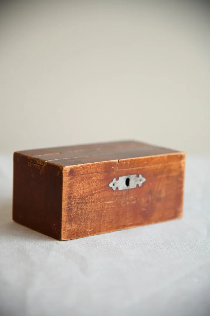 Small Wooden Money Box