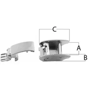 Stainless Steel 2 Part Sliding Buckle