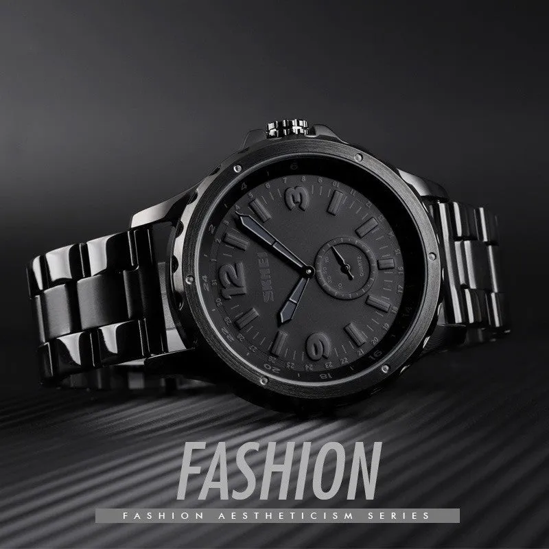 Steel Belt Quartz Men's Waterproof Watch - GlamzLife