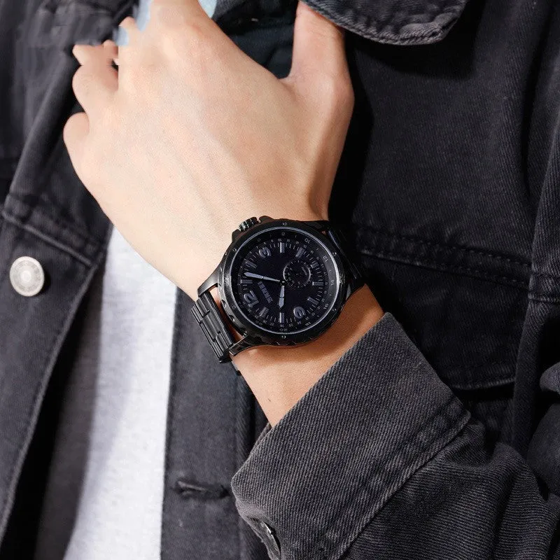 Steel Belt Quartz Men's Waterproof Watch - GlamzLife