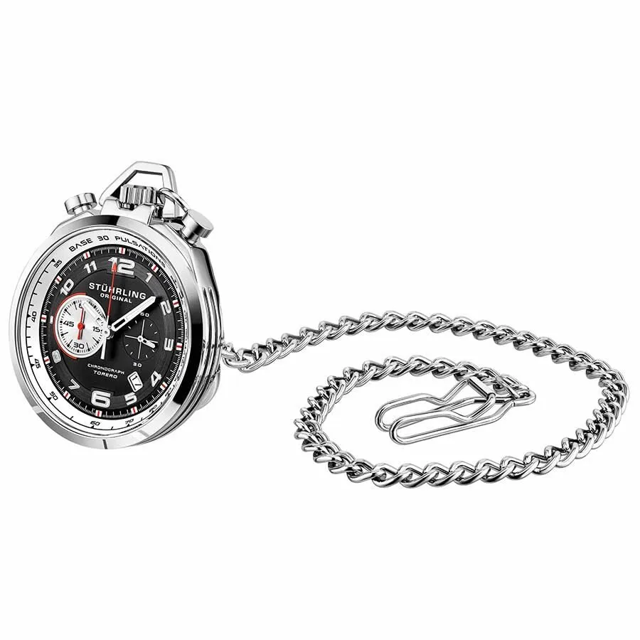 Stuhrling Original Monaco Quartz Black Dial Men's Watch M13597