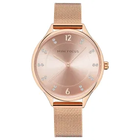 Stylish simple diamond set Japanese movement waterproof Milan watch with female watch