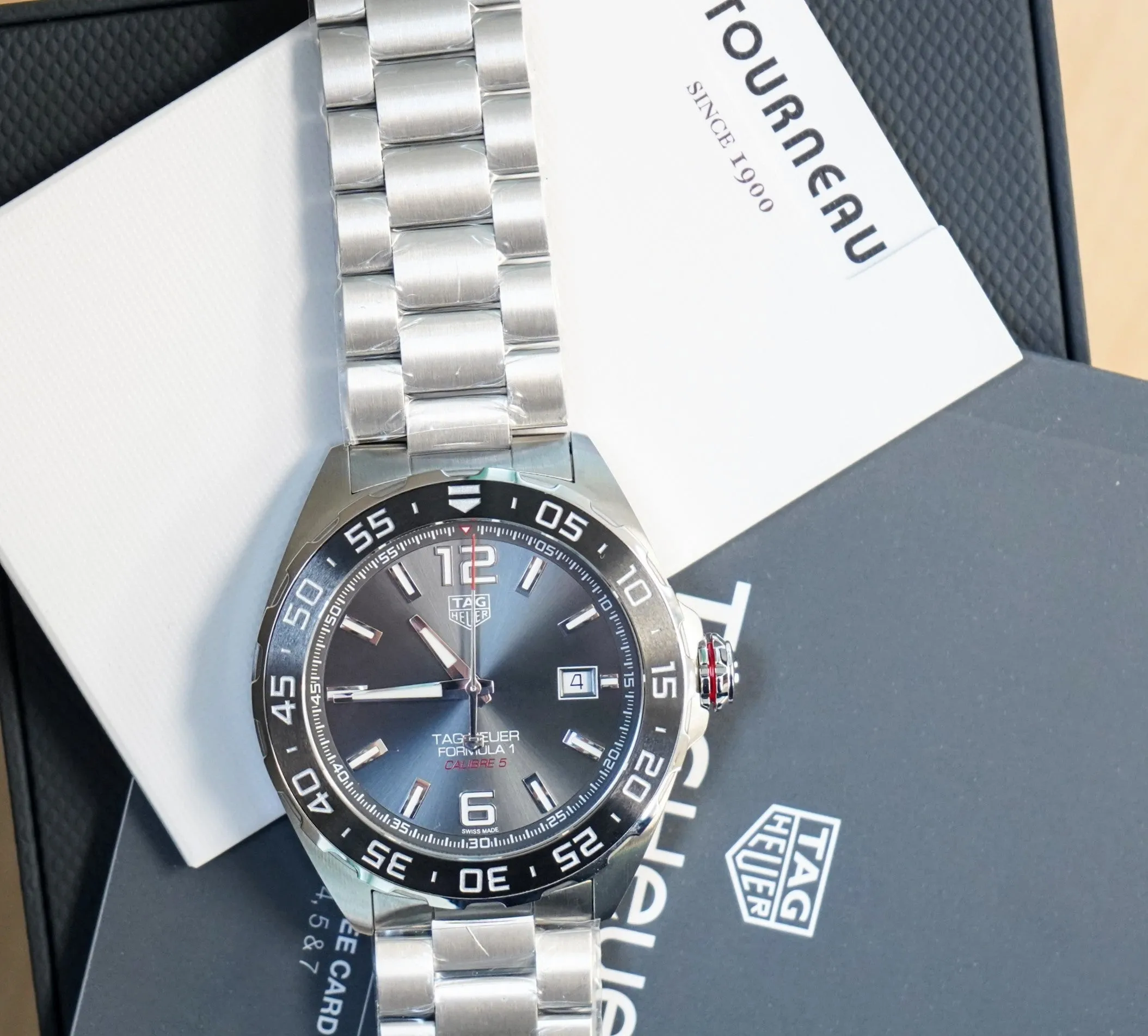 TAG Heuer Formula 1 Date Automatic Watch Calibre 5 Wristwatch WAZ2011 43mm