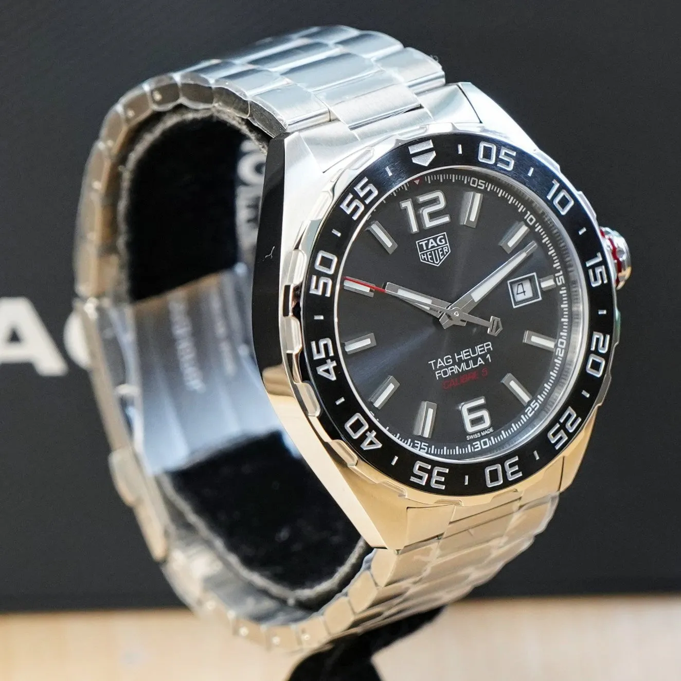 TAG Heuer Formula 1 Date Automatic Watch Calibre 5 Wristwatch WAZ2011 43mm
