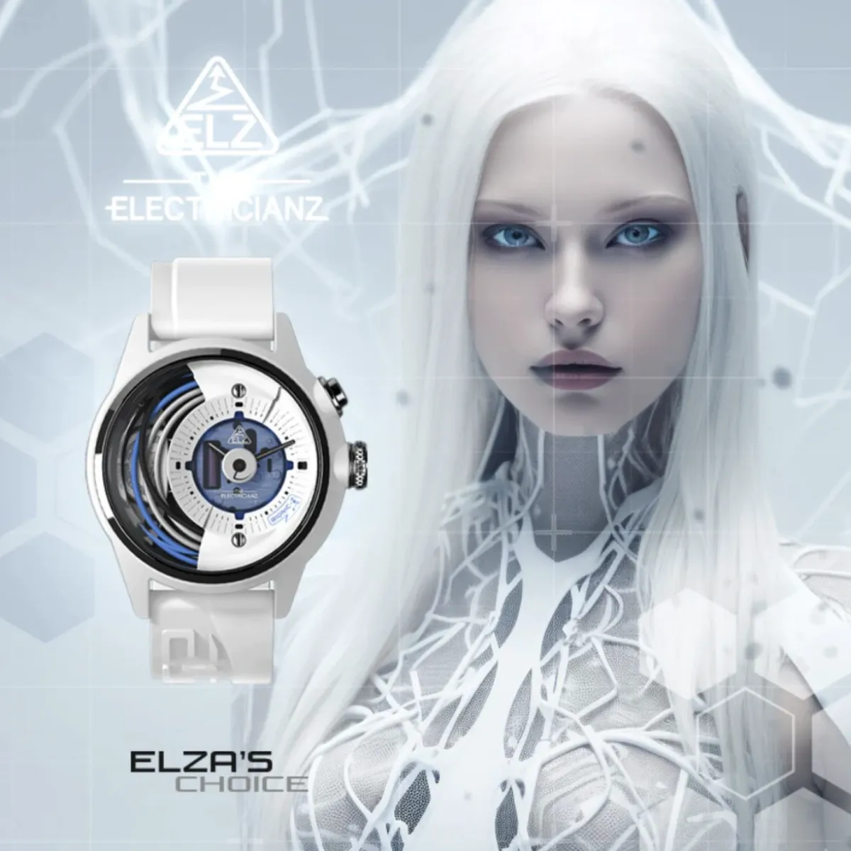 The ELECTRICIANZ Bionic Z 42mm White Rubber