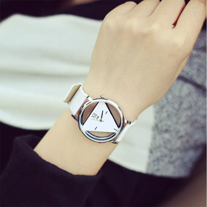 Triangle Dial Women Watches Fashion Lady Dress Quartz Wristwatches