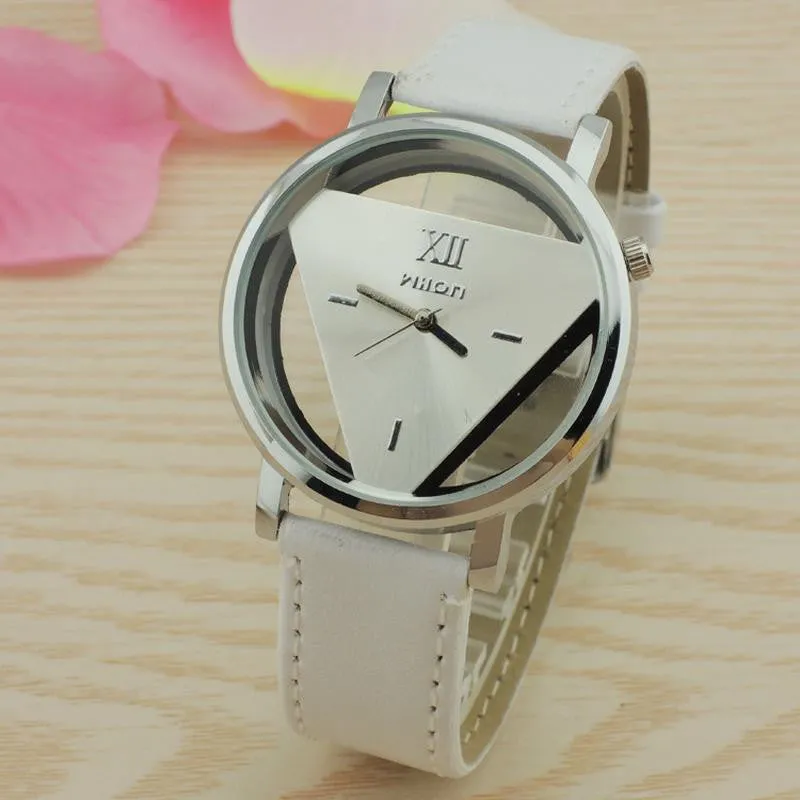 Triangle Dial Women Watches Fashion Lady Dress Quartz Wristwatches