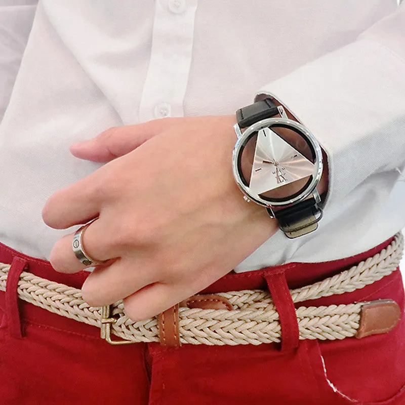 Triangle Dial Women Watches Fashion Lady Dress Quartz Wristwatches
