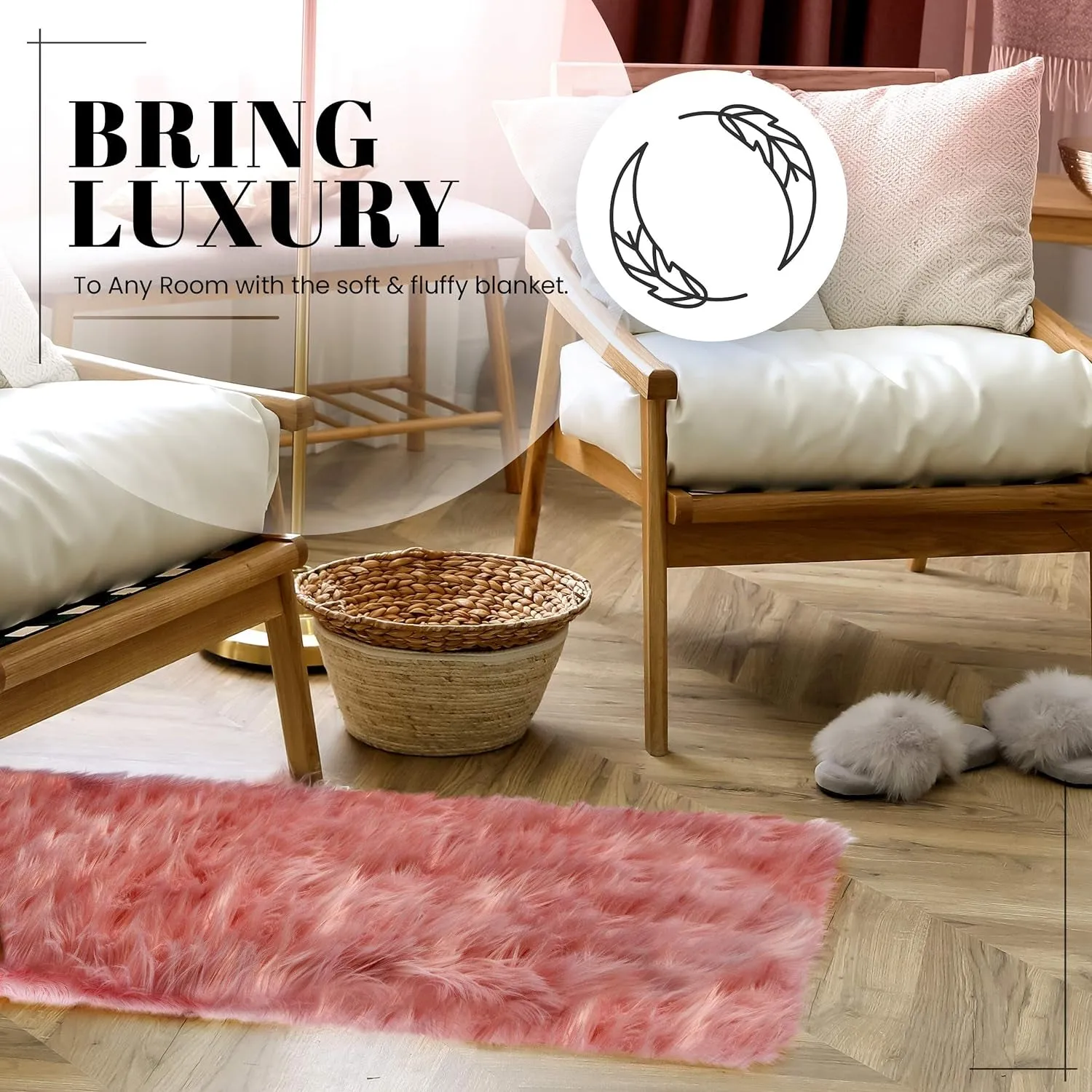 Ultra Soft Faux Fur Sheepskin Rug