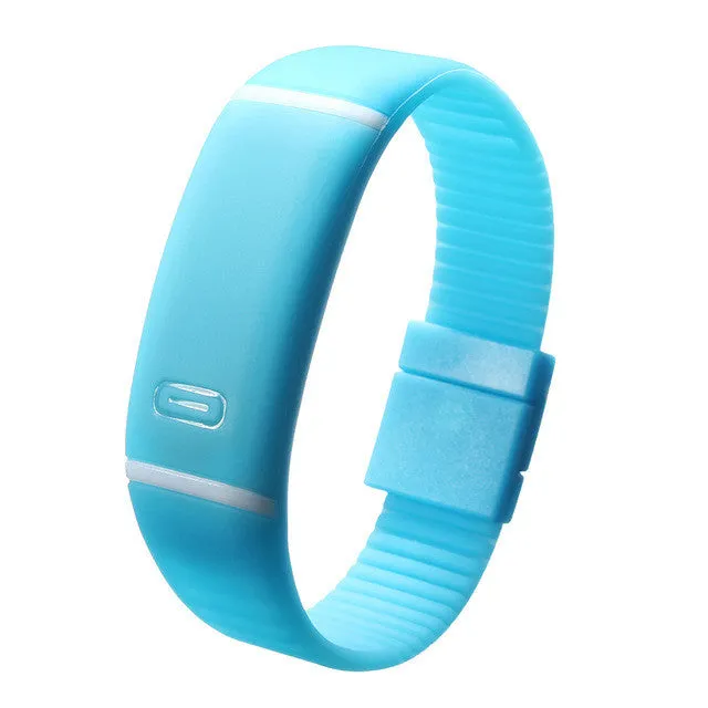 Upgrade Section Waterproof LED Bracelet Watches Children Women Watch Men Digital Silicone Wristwatch Sports Shock Fashion Clock