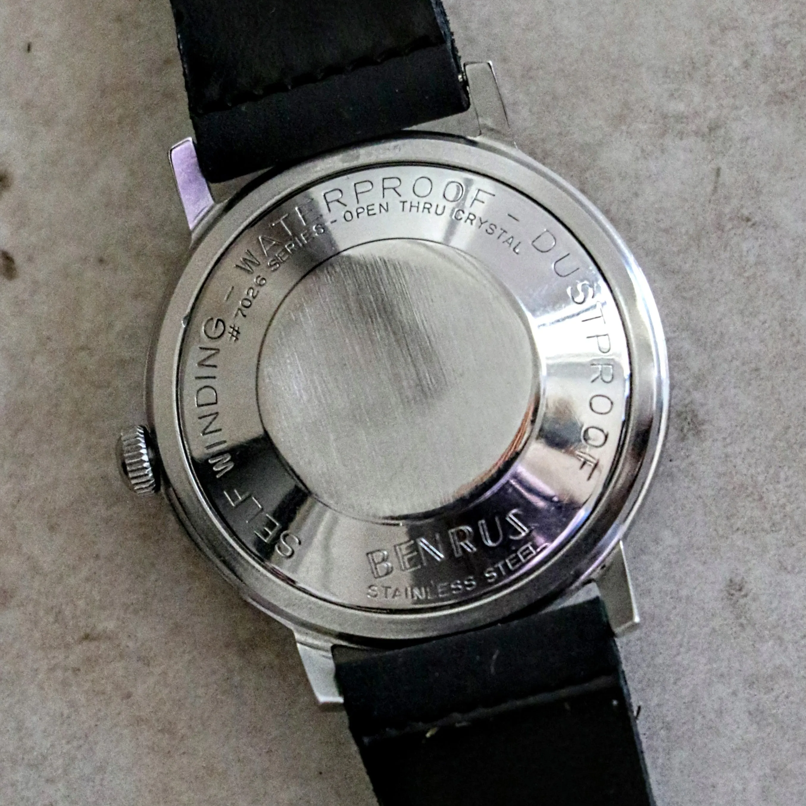 Vintage BENRUS 3 Stars Selfwinding Wristwatch Swiss Made Vintage Watch