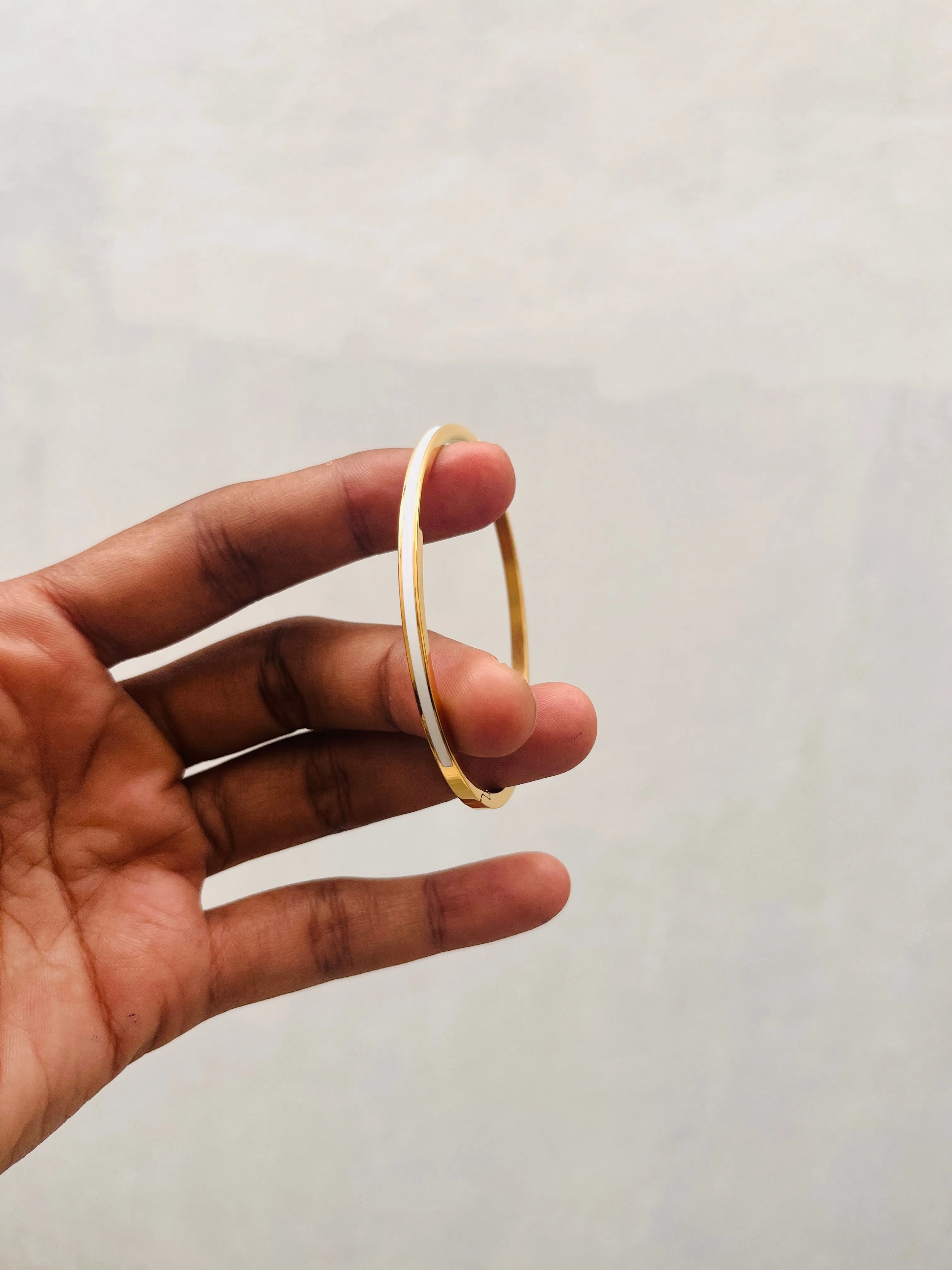 White enamel Bracelet