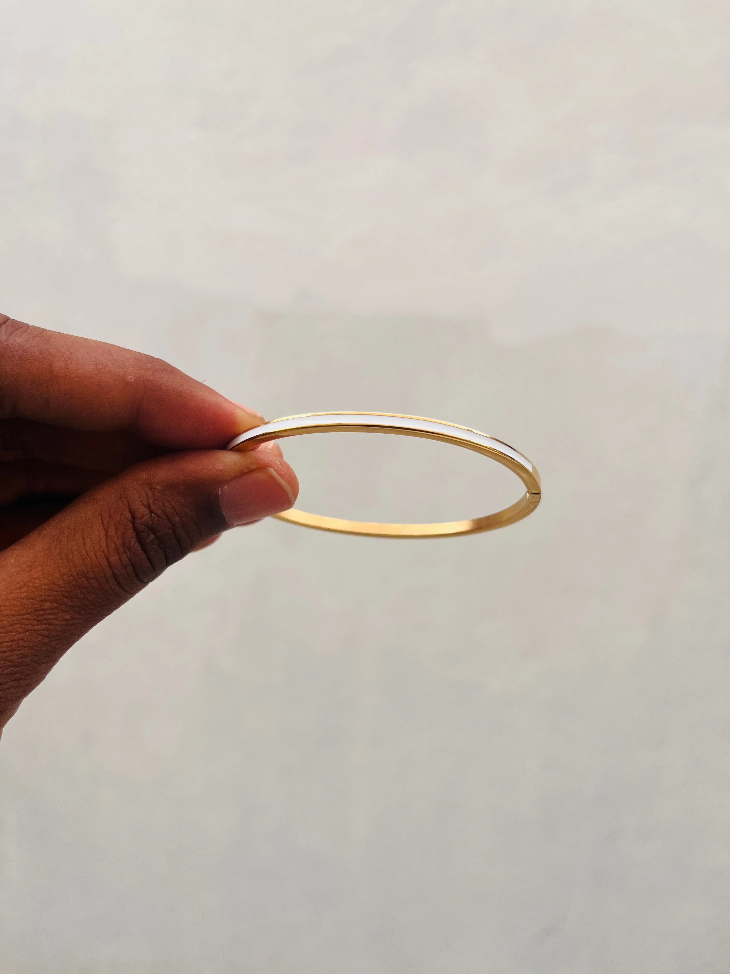 White enamel Bracelet