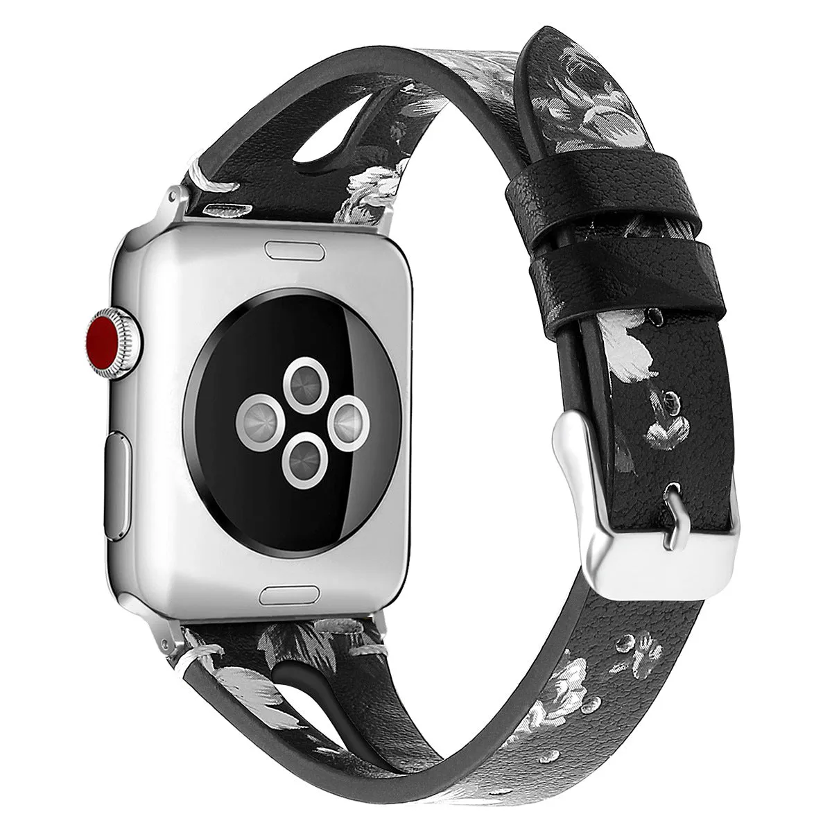 With a scaled-down open leather strapfor iwatch W24KAW81139