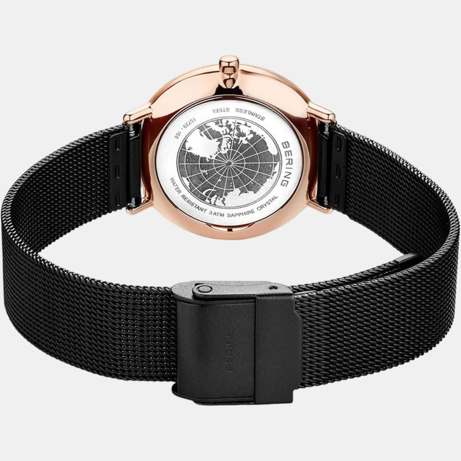Women Black Analog Stainless Steel Watch 15729-166