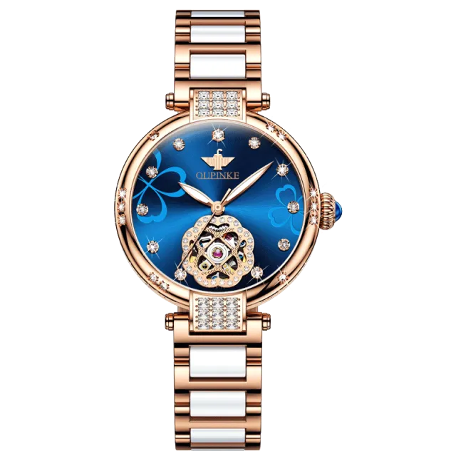 Women's Automatic Mechanical Stainless steel Strap Waterproof Watch