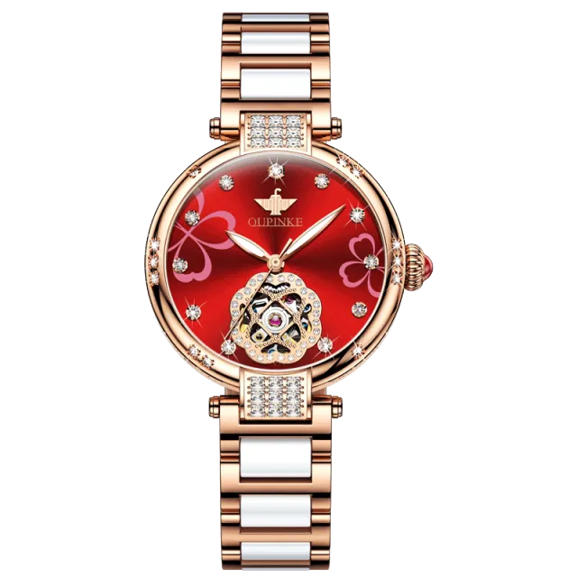 Women's Automatic Mechanical Stainless steel Strap Waterproof Watch