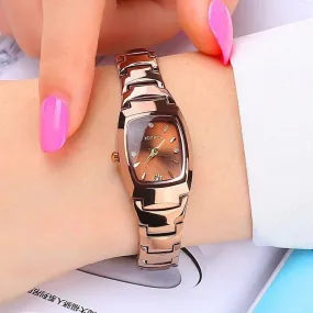 Women's Waterproof Steel Strip Square Quartz Watch