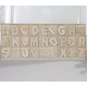 Wooden Alphabets #1 - 130 Pcs/Pack