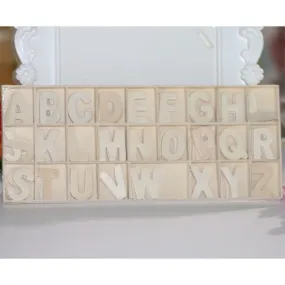 Wooden Alphabets #2 - 156 Pcs/Pack