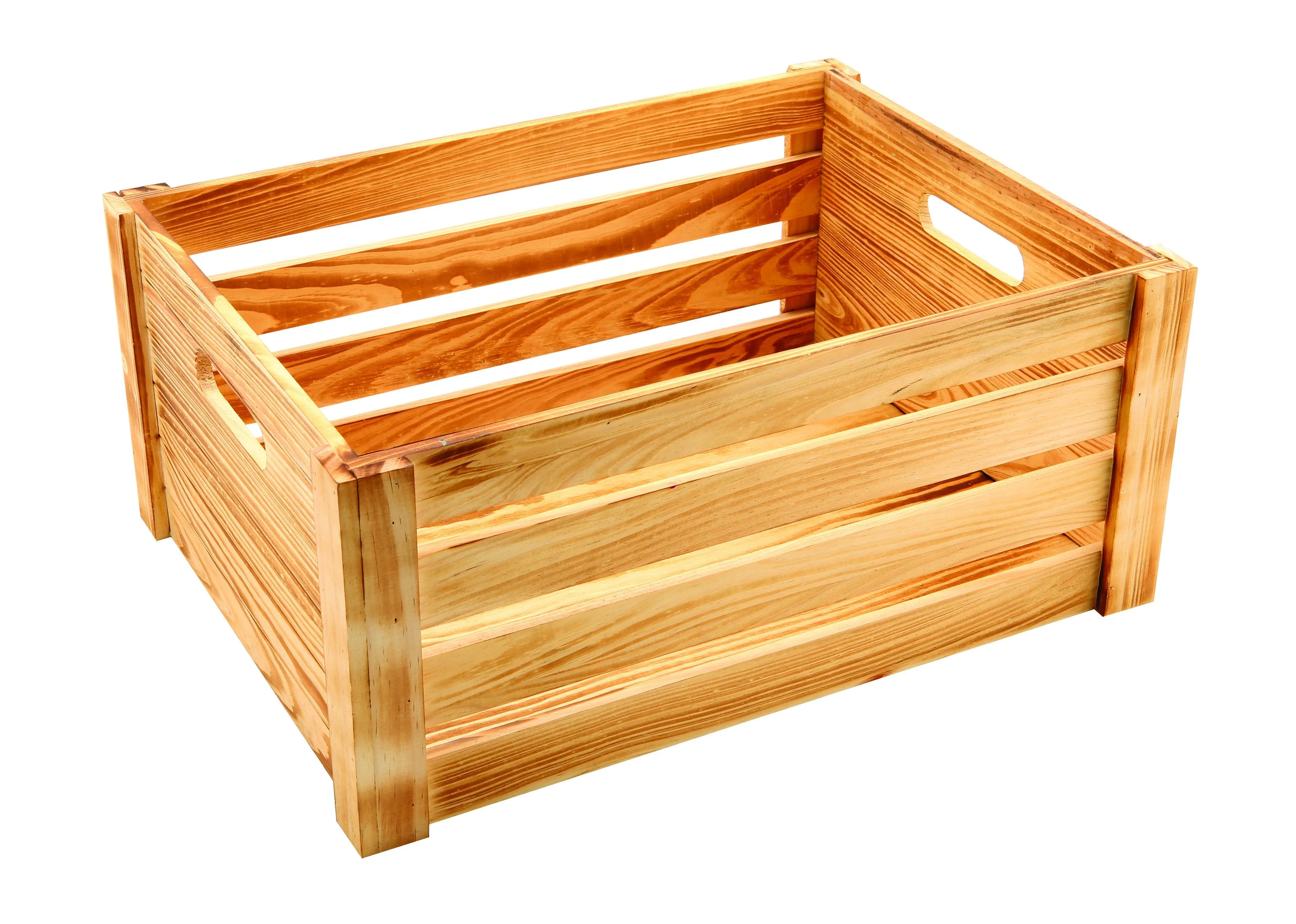 Wooden Crate Rustic Finish 41 x 30 x 18cm