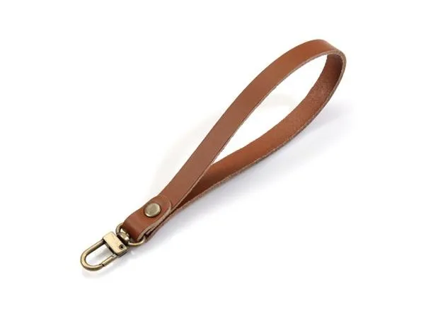 Wristlet Strap: Natural Rawhide - 7"