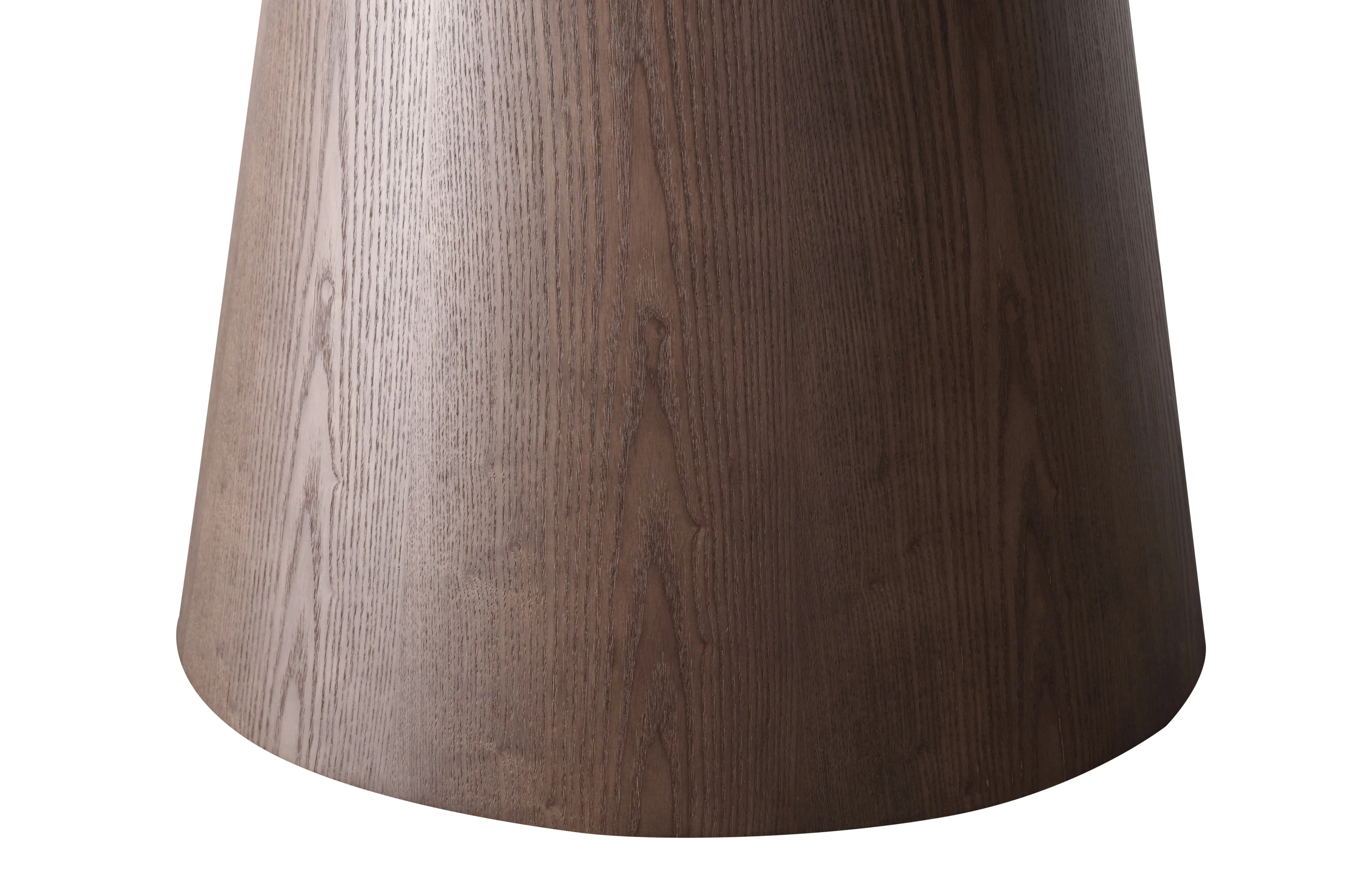 Yodie Ceramic Round Dining Table/Lazy Susan/Solid Timber Base/Glossy Fish-belly White Top