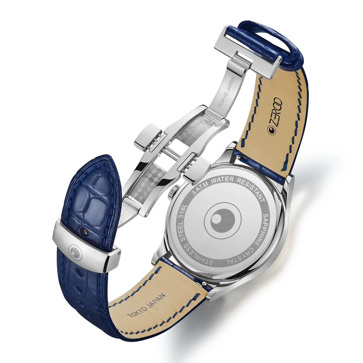 ZEROO C1 CLASSIC MOON PHASEQUARTZ WATCH FOR GENTS - ZC001SBL